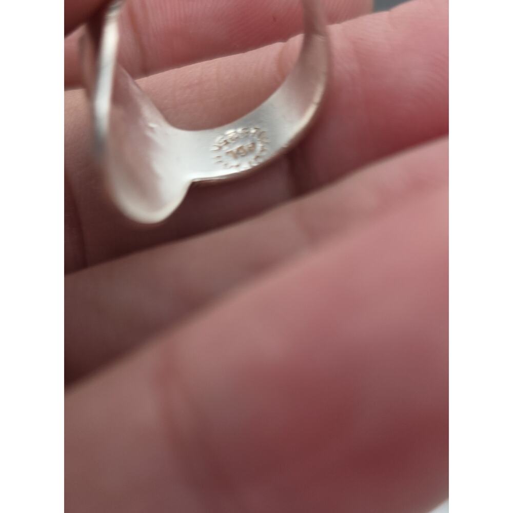 Taxco Sterling Silver Ring Inlaid With Abaloney&MOP Bird Motif Size 7.75 - Picture 8 of 11